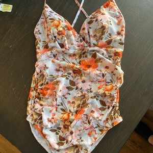 Floral One piece Swim suit